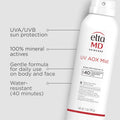 EltaMD AOX Mist Sunscreen SPF 40